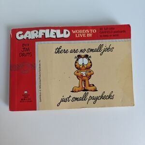 Garfield: Words to Live By by Jim Davis a postcard book.